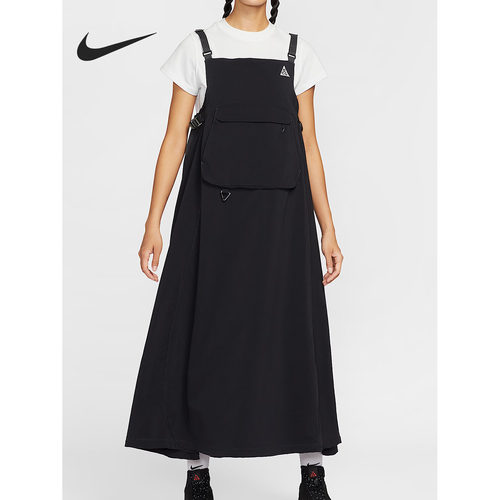 Nike ACG系列SMITH SUMMIT舒适柔软亲肤纯色吊带连衣裙HV1101-010