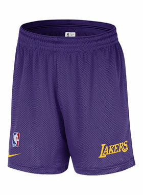 nike耐克男子洛杉矶湖人队运动网眼透气夏季篮球短裤FQ3394-504