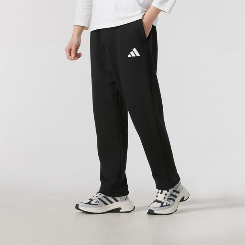 Adidas阿迪达斯男子春秋季直筒针织跑步训练运动休闲长裤JZ2149