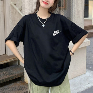 耐克NIKE短袖女训练半袖体恤跑步休闲针织透气t恤女AR4999-013