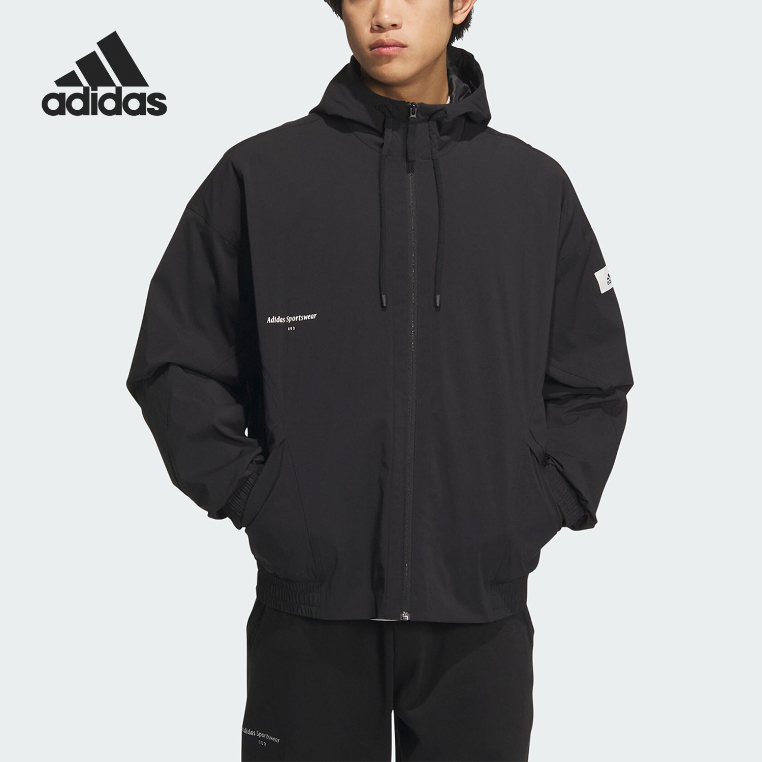 Adidas/阿迪达斯新款男子加绒保暖梭织运动外套IP4980