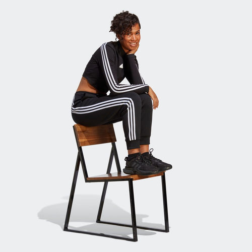 阿迪达斯adidas中腰束脚运动裤女装阿迪达斯官方轻运动HT4704