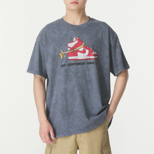 Nike耐克短袖男2025夏季新款时尚印花宽松透气半袖T恤HQ9274-060