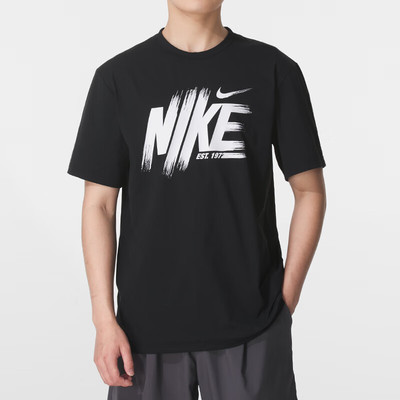Nike耐克短袖男2025夏季新款印花宽松透气运动休闲T恤HV0382-010
