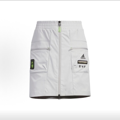 阿迪达斯adidas Transformers Skirt纯色多口袋工装短裙IK3481