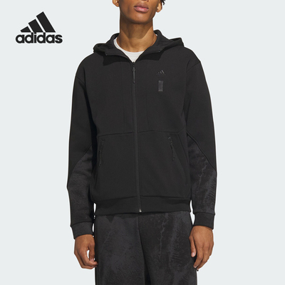 Adidas/阿迪达斯新款男子印花拼接连帽休闲外套IP4942