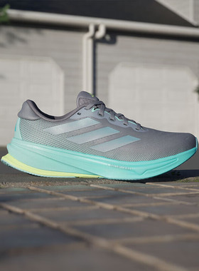 阿迪达斯adidas跑步鞋女鞋领航系列轻缓震回弹体测运动鞋 JQ7691