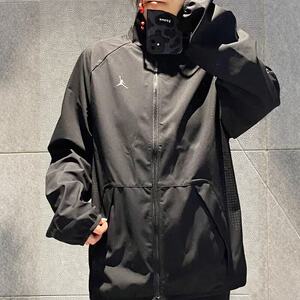 耐克AJ外套男夏季户外防风运动登山服休闲立领夹克风衣HF9886-010
