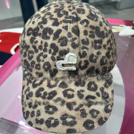 3J3Z502吊牌335小地素dzzit专柜正品2025秋一波浅卡其豹纹帽子