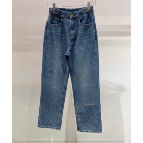3H3R630吊牌895小地素dzzit专柜正品2023秋女士牛仔直筒裤