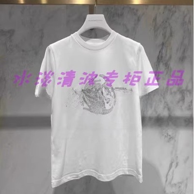 1D4B303吊牌2390元D高地素专柜正品2021冬女士短袖T恤