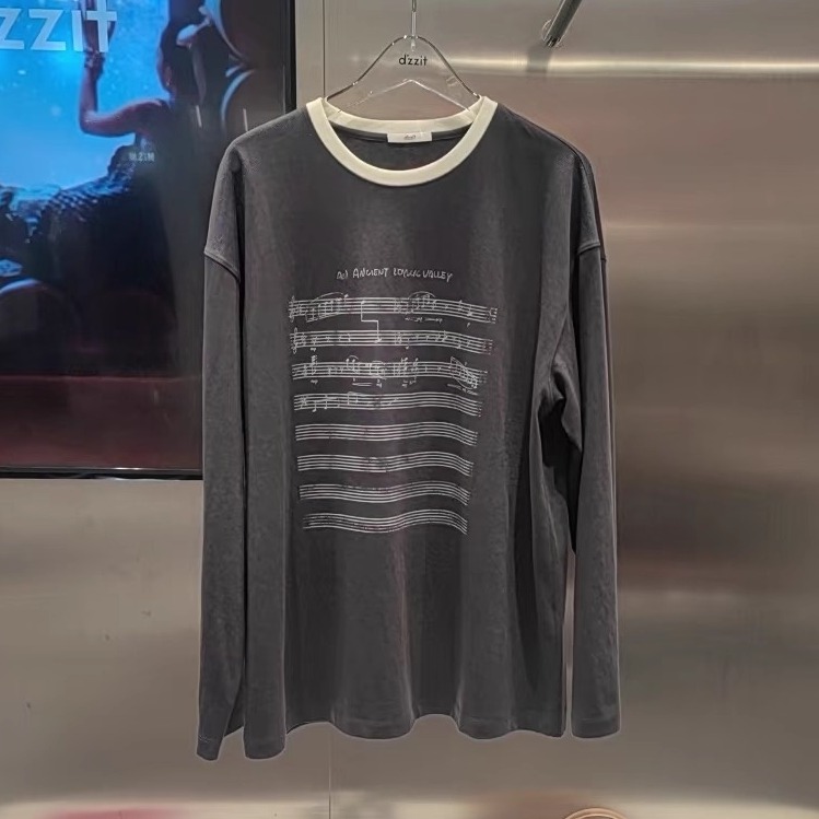 3J1B519吊牌695小地素dzzit专柜正品2025春女士长袖T恤