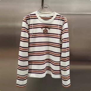 3J3B503吊牌895小地素dzzit专柜正品 2025秋四波女士条纹T恤