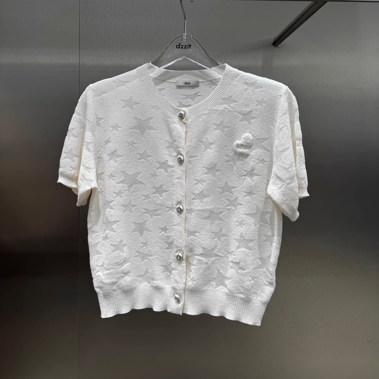3J1E545吊牌1090小地素dzzit专柜正品2025春女士毛织开衫