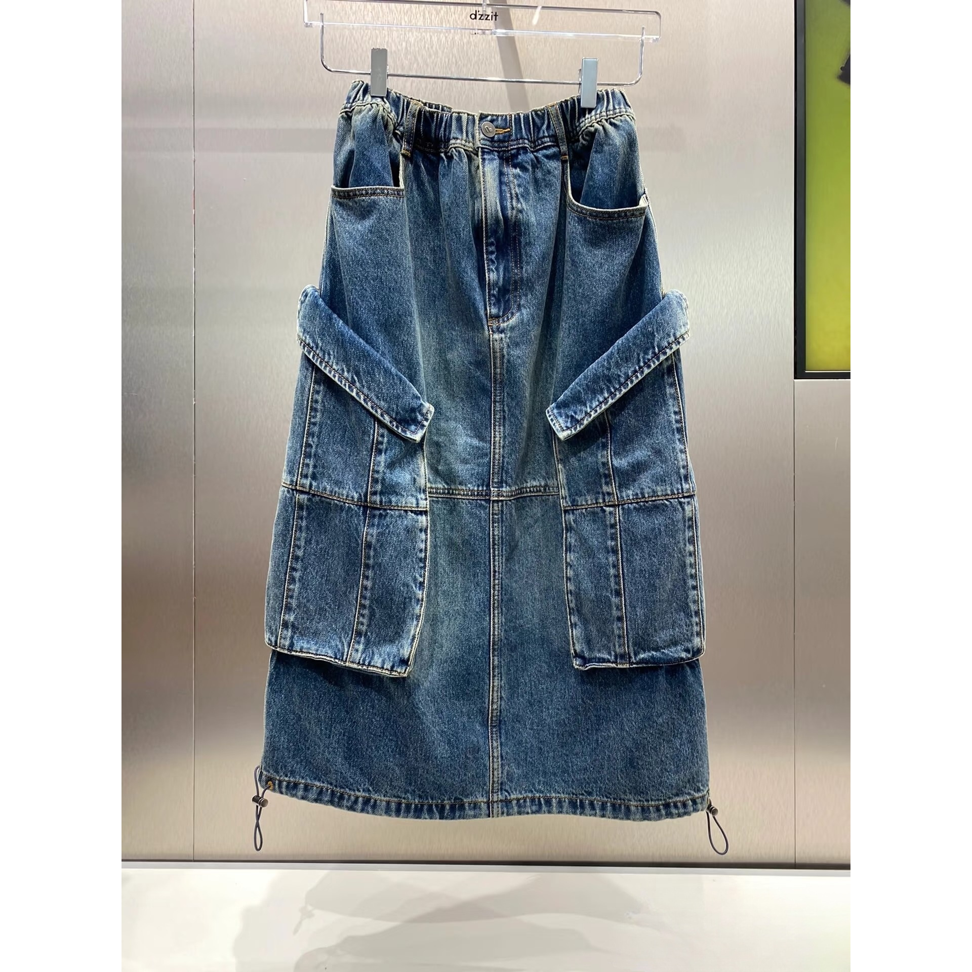 3H4RI09吊牌1090小地素dzzit专柜正品2023冬女士短裙