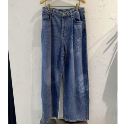 3J3R606吊牌1290小地素dzzit专柜正品2025秋二波女士牛仔裤