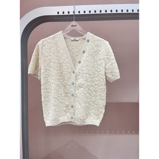 3J3E525吊牌995小地素dzzit专柜正品 2025秋三波女士针织开衫