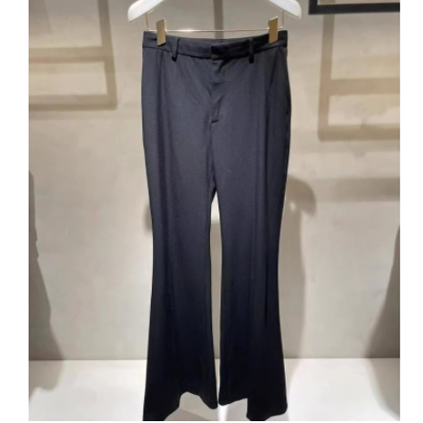 1H4Q407吊牌2990元D高地素专柜正品2023冬女士弹力精纺喇叭裤