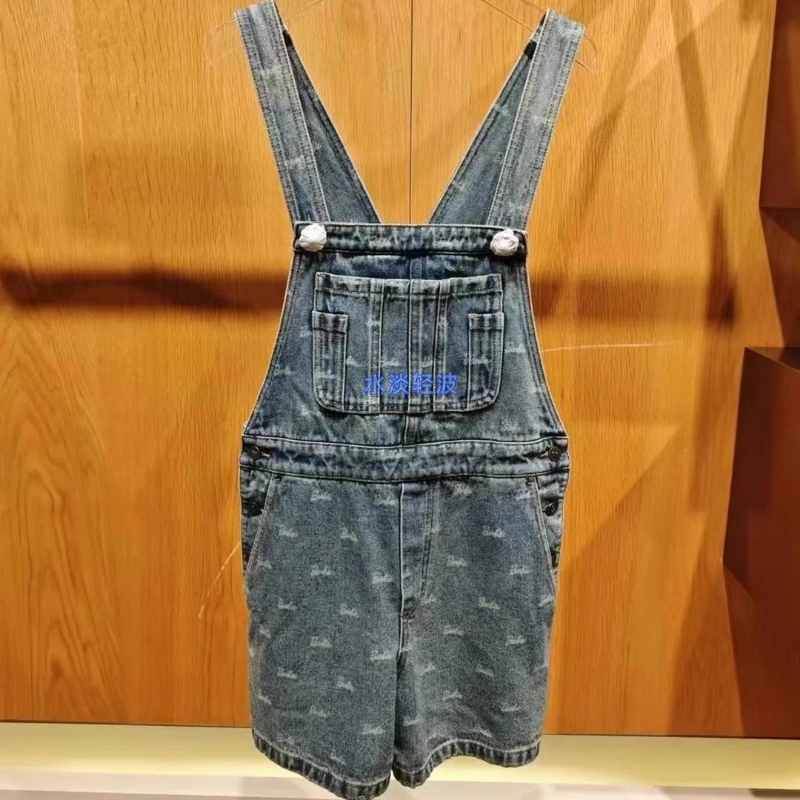 3H3R001吊牌1390小地素dzzit专柜正品2023秋女士牛仔背带裤