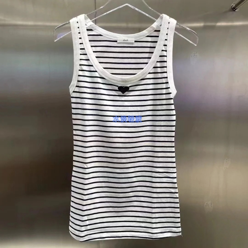 3I3A601吊牌535小地素dzzit专柜正品2024秋女士金属件装饰背心火