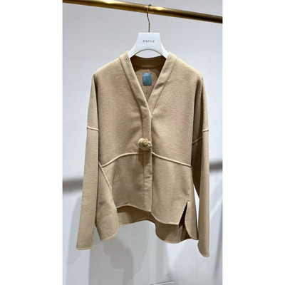 2J4G215吊牌2999大地素DAZZLE专柜正品2025冬女中长大衣