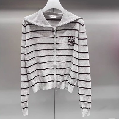 2J3E565吊牌1499大地素DAZZLE专柜正品2025秋女毛织开衫