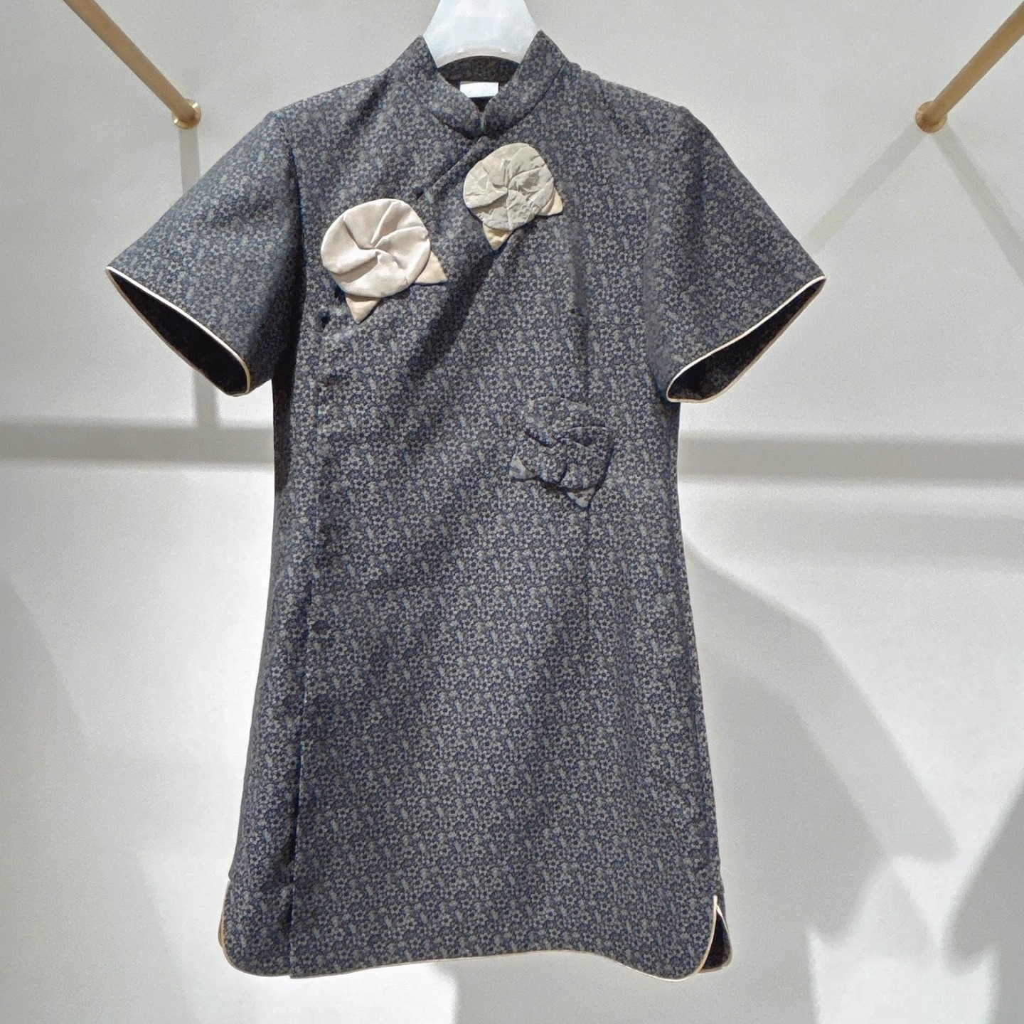 2J2O512吊牌2699大地素DAZZLE专柜正品2025夏女短袖连衣裙