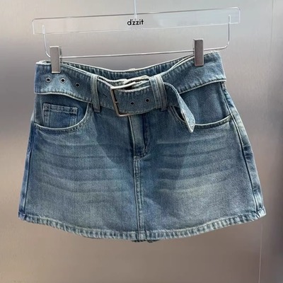 3J3R112吊牌895小地素dzzit专柜正品2025秋一波女士牛仔裤裙