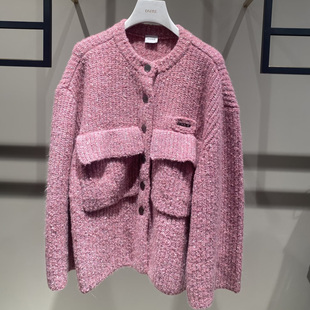 2J1E515吊牌2699大地素DAZZLE专柜正品 2025春女士毛织开衫