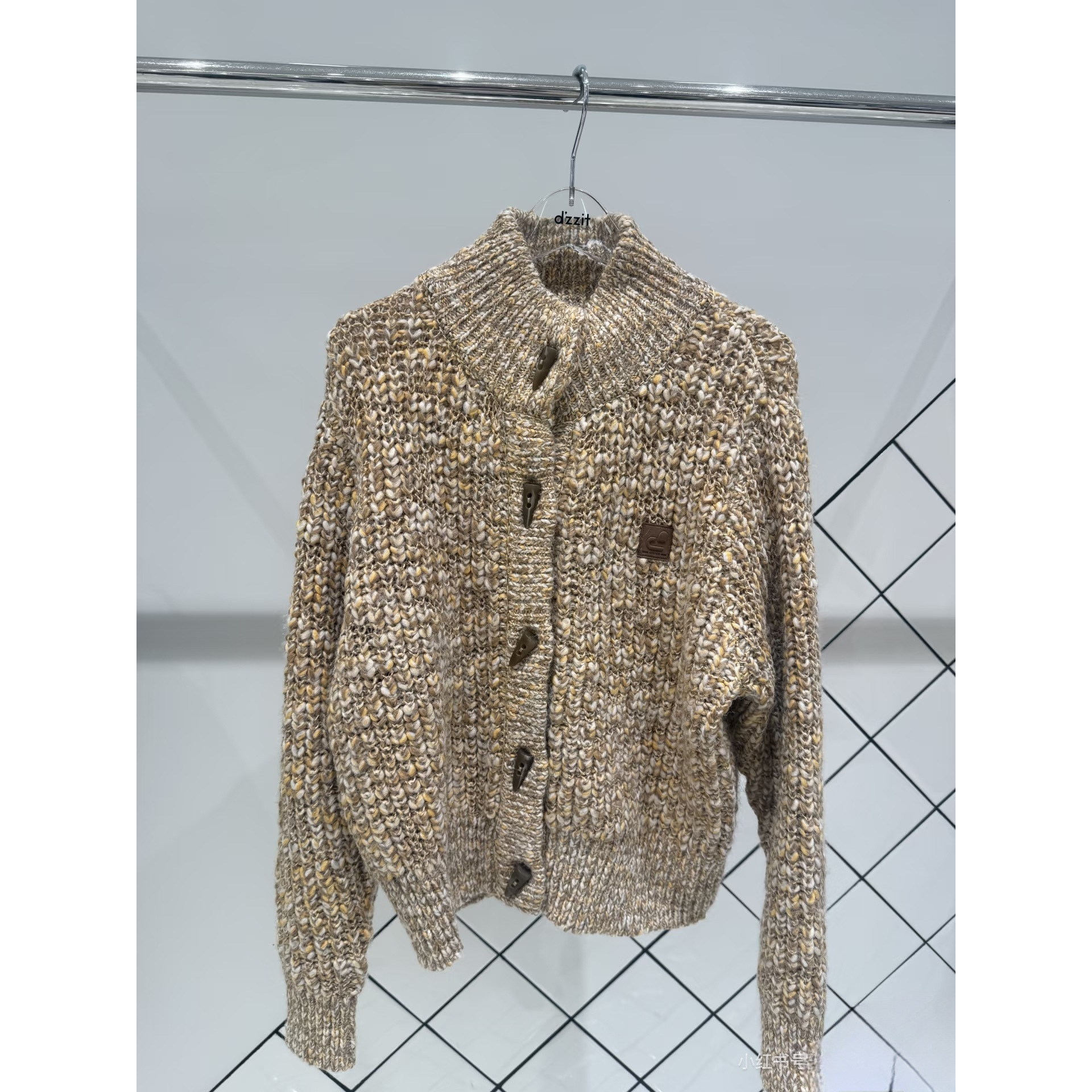 3J4E540吊牌1495小地素dzzit专柜正品2025冬四波女毛织长袖开衫