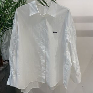 3J3C404吊牌1190小地素dzzit专柜正品 2025秋一波女士纯色衬衫