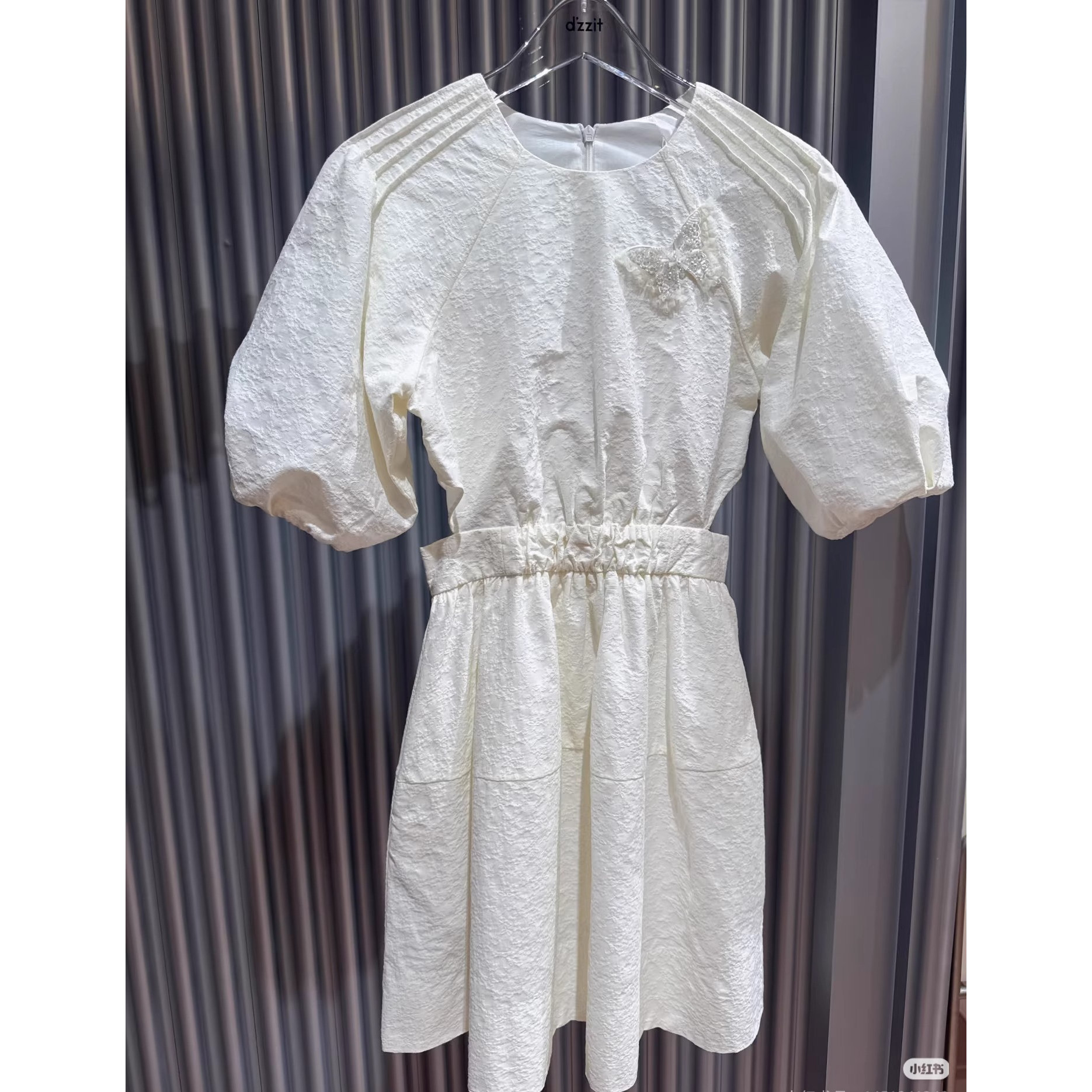 3J2O419吊牌1690小地素dzzit专柜正品2025夏女士短袖连衣裙