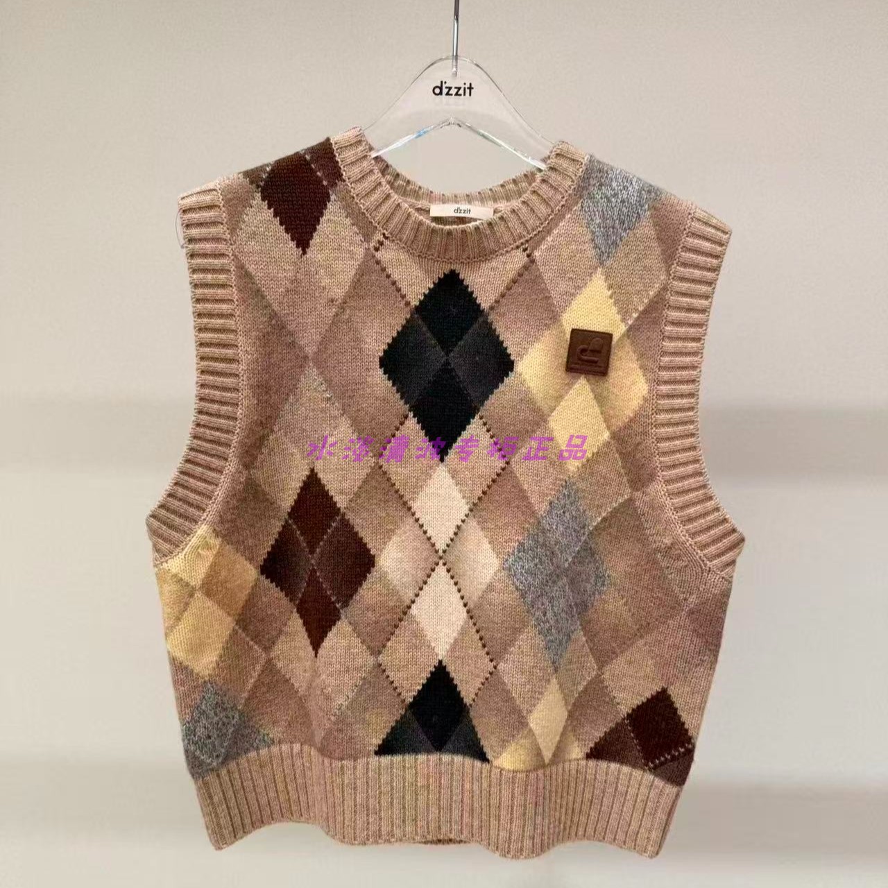 3K1EE25吊牌1195小地素dzzit专柜正品2026春一波女士针织马甲