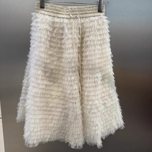 3J4S415吊牌1695小地素dzzit专柜正品2025冬三波女松紧腰半身裙