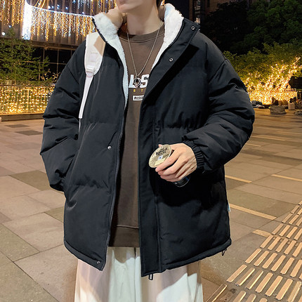 羽绒服棉服男冬季加绒加厚棉衣ins潮牌青少年棉袄男士面包服外套
