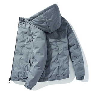 轻薄款羽绒服男士冬季款外套潮牌连帽加厚棉衣保暖棉袄子防寒棉服