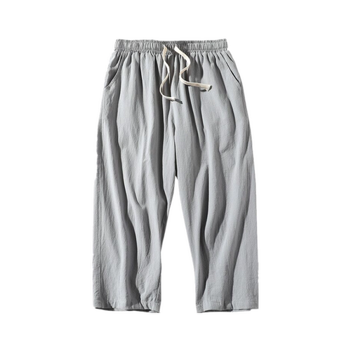 七分裤男宽松小脚夏季运动短裤男士8分裤纯棉薄款百搭休闲哈伦裤