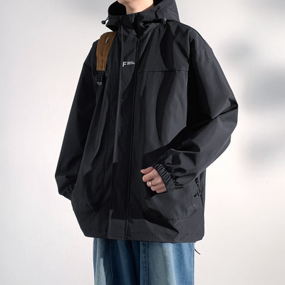 冲锋衣外套男款工装痞帅夹克