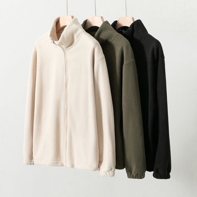 双面摇粒绒外套男内胆抓绒夹克