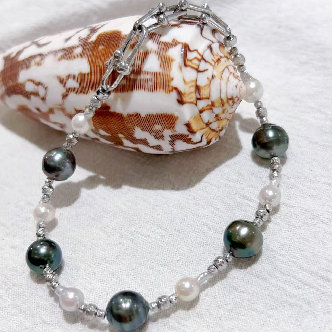 【萍姐精选】满天星大溪地珍珠手链1401