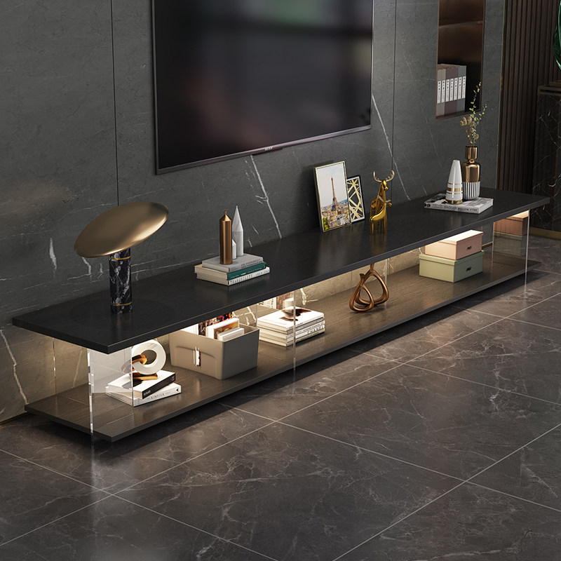 电视柜简约现代客厅小户型亚克力悬浮电视机柜轻奢悬空电视柜落地,住宅家具,电视柜,淘宝优惠券,粉丝福利购,淘宝优惠卷
