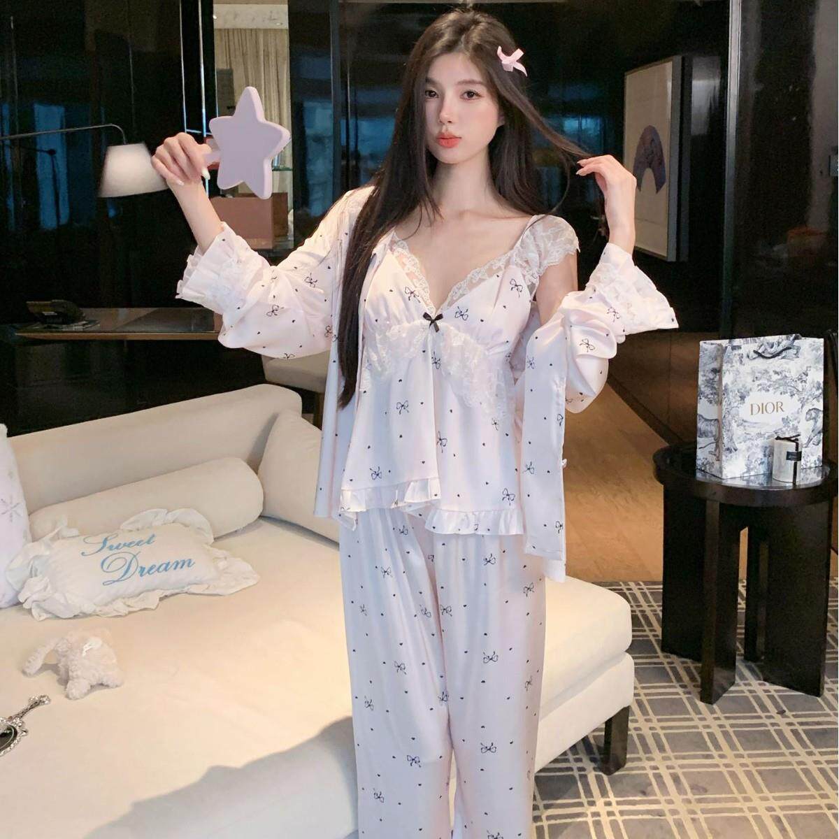 睡衣性感夏季款春夏吊带新款胸垫家居服套装