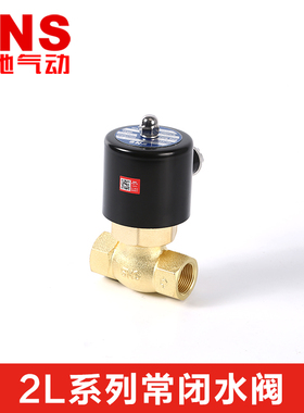 SNS神驰2L025 170 200 250-08 15 20 25常闭水阀 全铜电磁阀现货