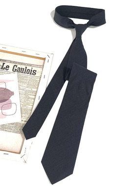 HOW CL棉制深灰色宽版商务正装帅气百搭帅气衬衫领带纯色