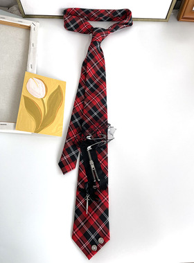 HOW CL自制亚文化朋克风个性独特小众传达单品手打款领带礼盒装