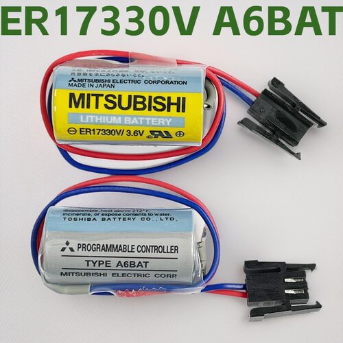 优惠三菱 ER17330V/3.6V电池MR-BAT伺服锂电池 PLC工控电池 A6BAT