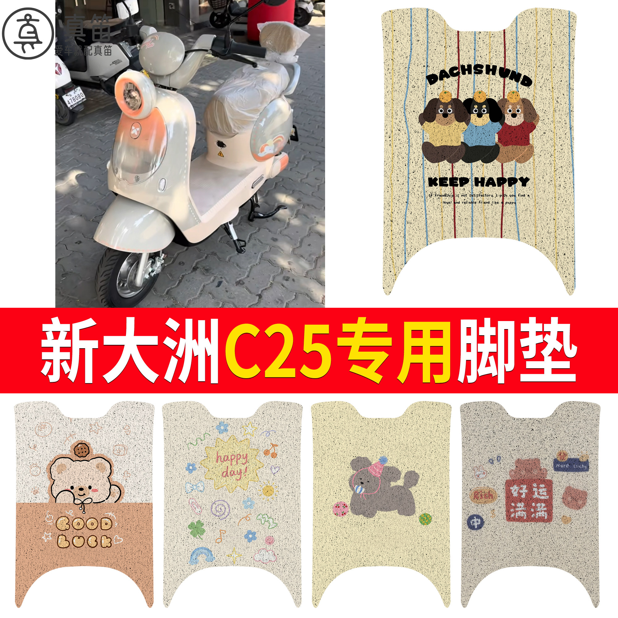 【新大洲C25】适用脚垫