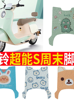 适用于台铃超能S周末电动车脚垫TL10000DT-31E新国标丝圈防水踩垫