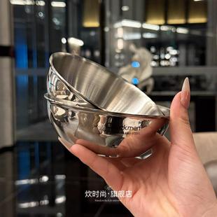 实心厚重酱料碟！1810不锈钢家用水果泡菜小菜辅食备菜碟子蒸蛋碗
