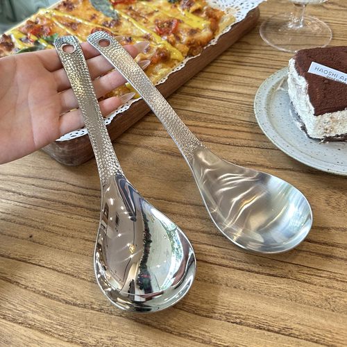 【品质真赞！老板娘自用】304不锈钢家用公勺子分餐勺饭勺汤勺